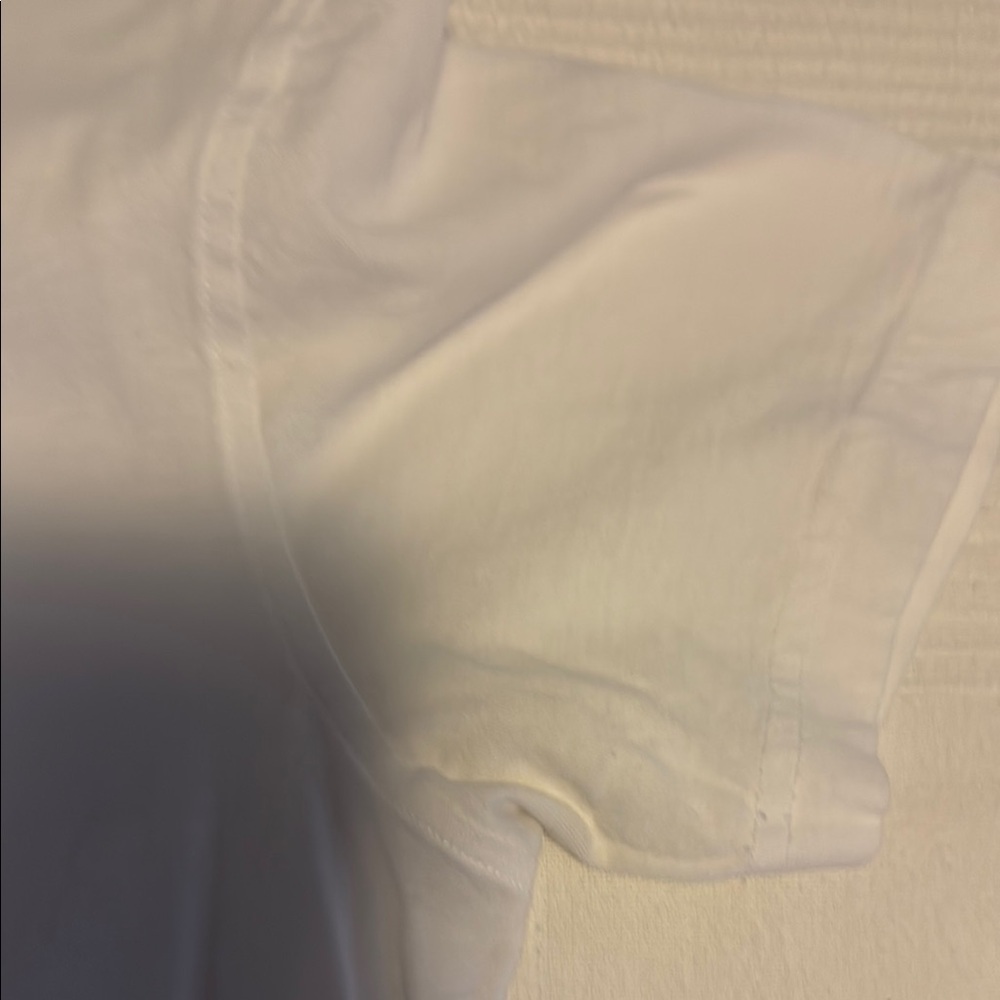 Brooks Brothers White Tee with Gold Detail - Picture 4 of 7